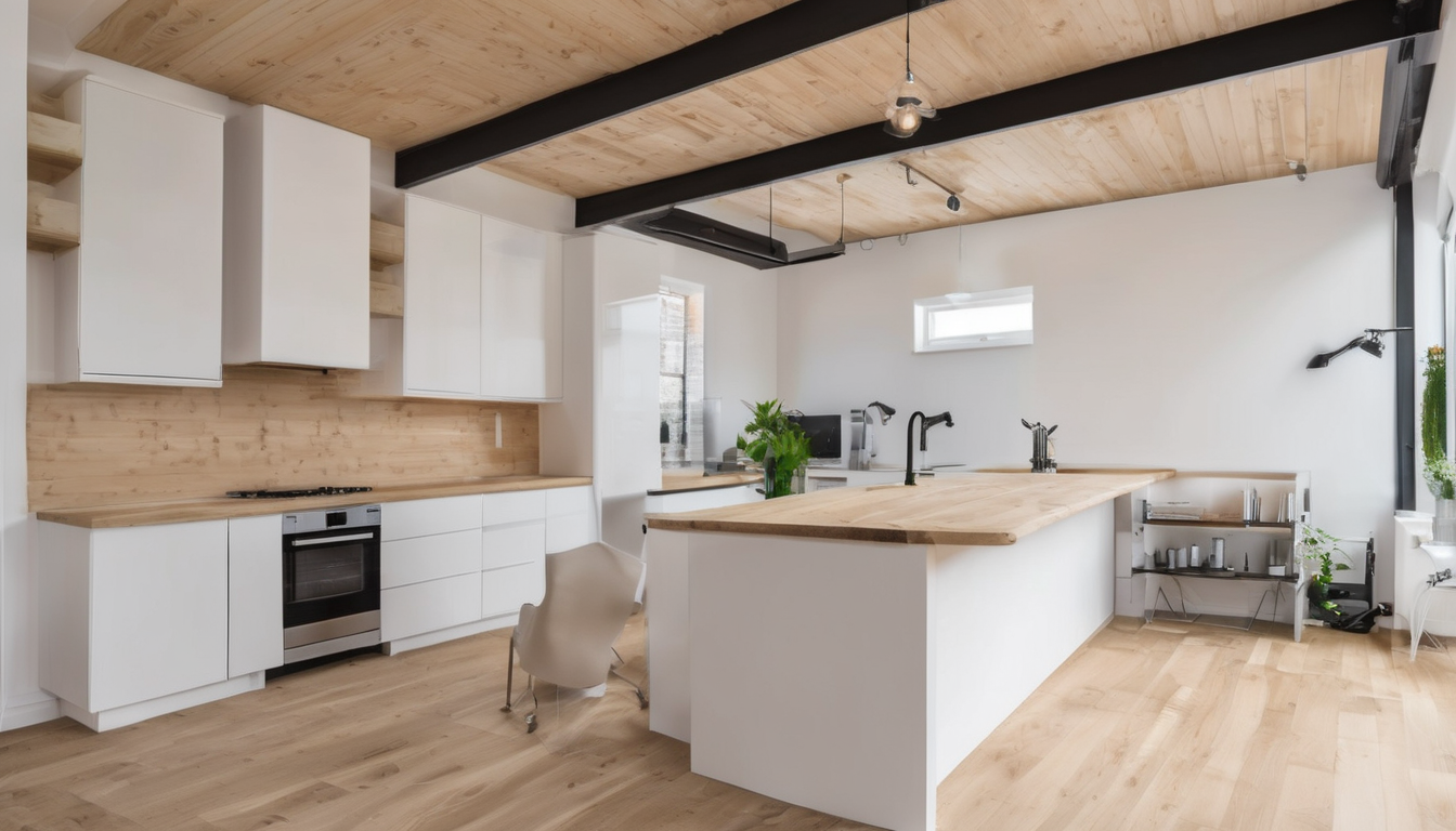 Image showing prefabricated wooden wall frames stacked and ready for delivery to a construction site, illustrating cost benefits of using prefabricated components in first fix carpentry.