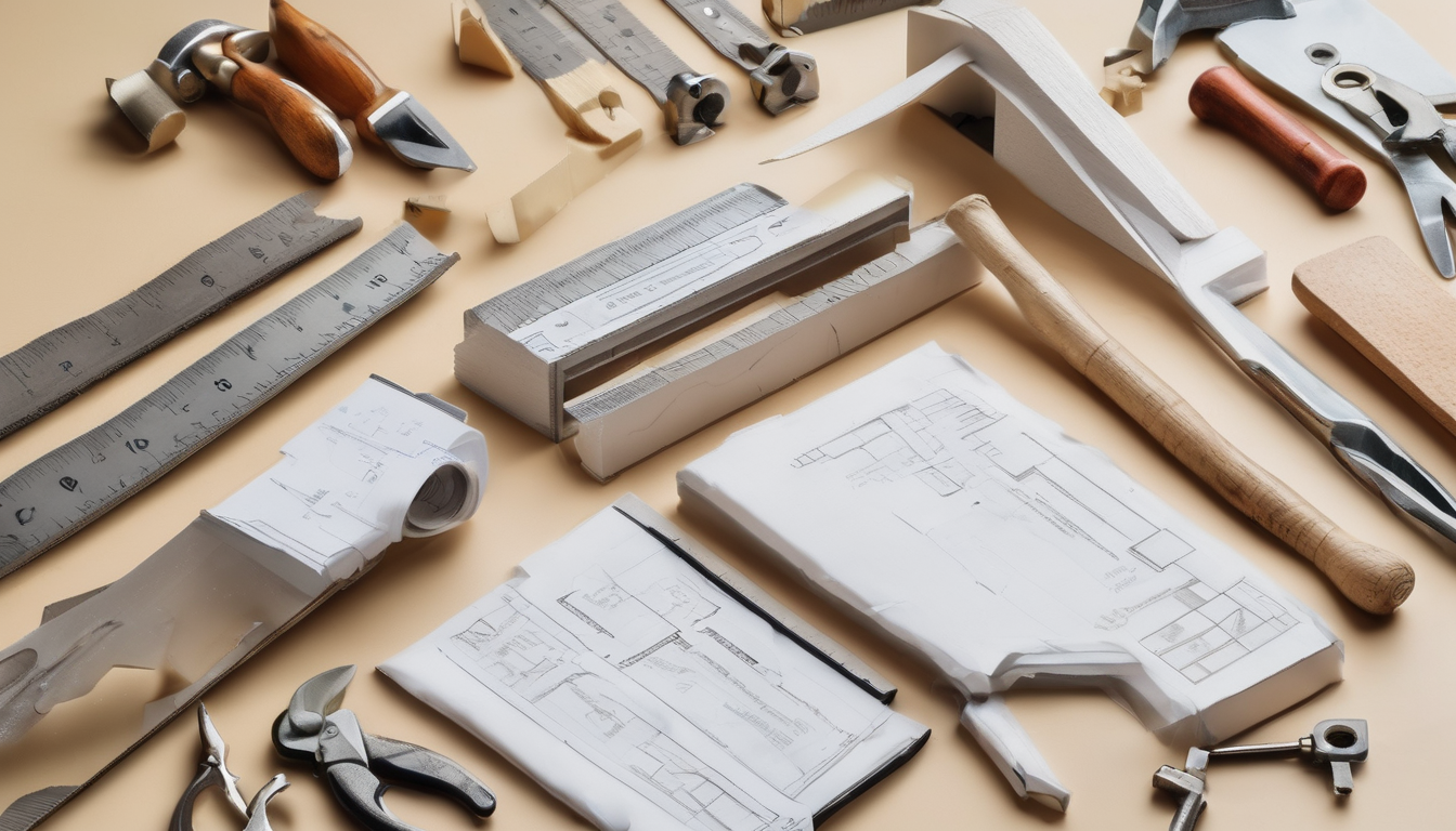 A carpenter fitting a wooden door frame and installing skirting boards, illustrating second fix carpentry cost factors and pricing breakdown.