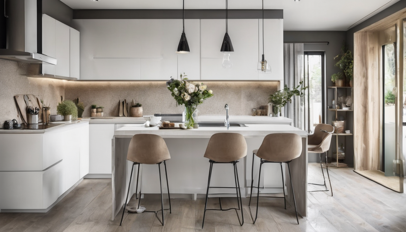 A professional carpenter discussing kitchen design plans with homeowners in a modern showroom, representing how to choose the right kitchen fitting company for your home.